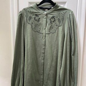 Boden Cutout Detail Shirt